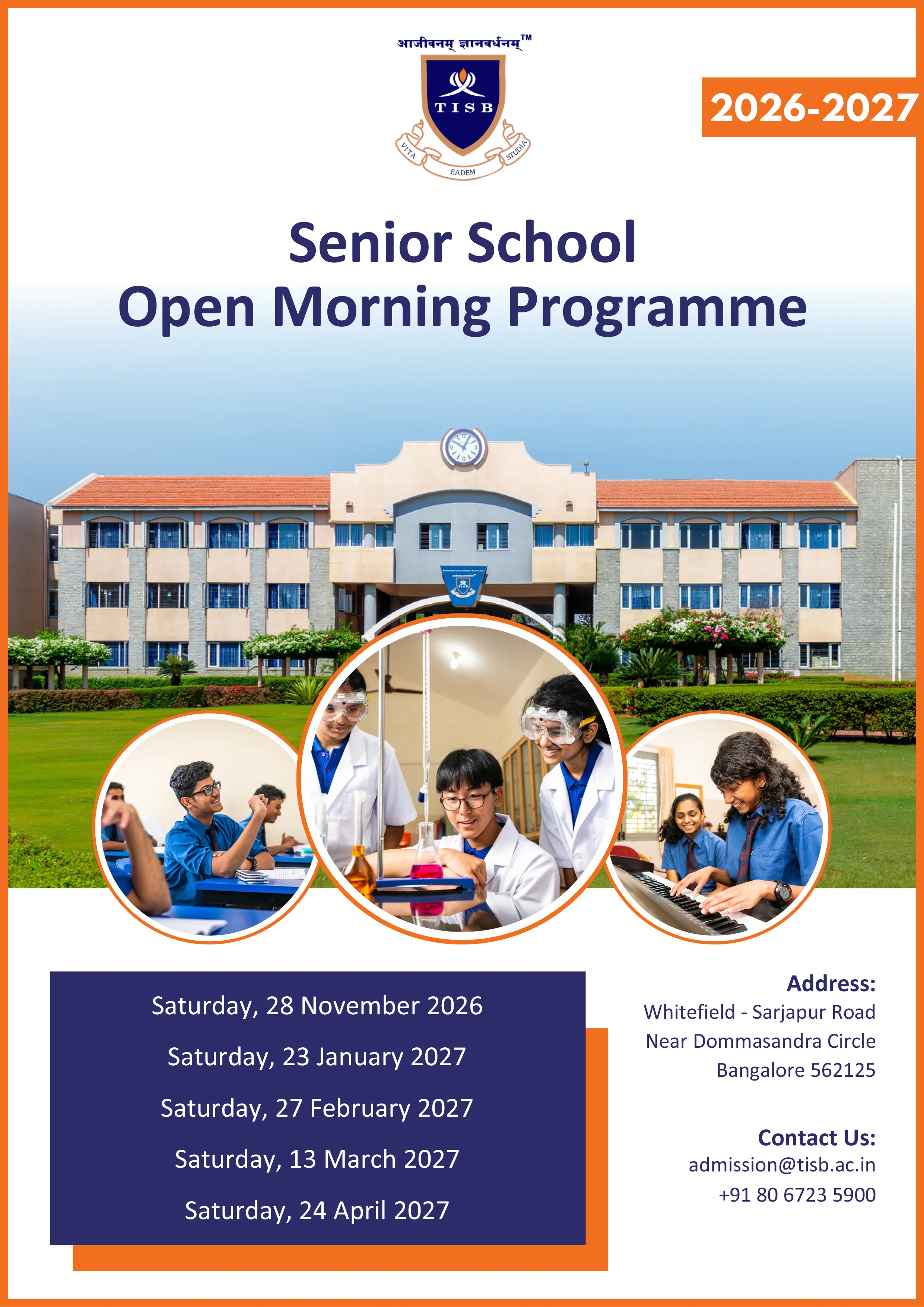 senior-year Open Mornings